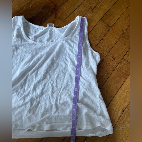 Poetry 100% Linen Tank Size 10 white muscle tank - Picture 6 of 6